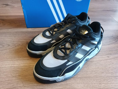 3 灰黑配色復古街頭籃球鞋 Adidas niteball 2 US11 29cm 全新正品公司貨