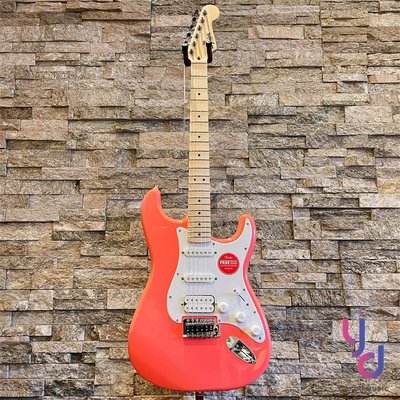 分期免運 贈千元配件/終身保固 Fender Squier Sonic Strat HSS 粉紅色 電吉他 楓木指板