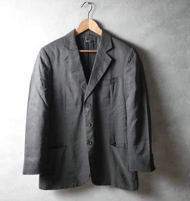 義大利製 GIORGIO ARMANI 黑色 休閒西裝外套 48號