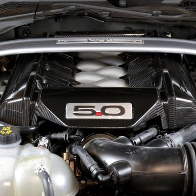 適用于15-17老款福特野馬5.0改裝干碳發動機罩子Mustang引擎蓋子