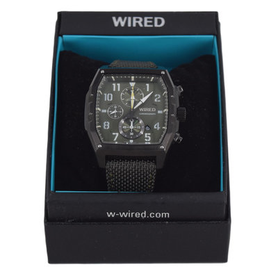 金卡價3128 二手 WIRED 軍風設計計時腕錶 020200001971 01