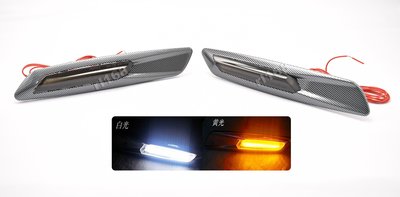 FOR 06-10 BMW E61 旅行車 530xi 535xi 等 五系 葉子板邊燈 側燈 18SMD 白黃雙色光