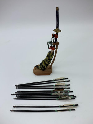 日本回流五月人形擺件配件御箭矢刀模型工藝品3463