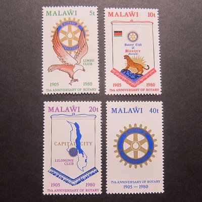 【雲品12】馬拉維Malawi 1979 Sc 362-365 set MNH 庫號#B512 61537