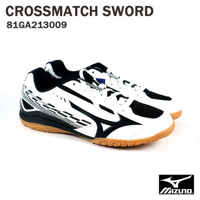 【MIZUNO 美津濃】CROSSMATCH SWORD 桌球鞋/白黑 81GA213009 M41