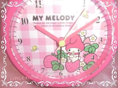 ♥小花花日本精品♥ Hello Kitty 可愛粉色美樂蒂超造型好好用鬧鐘