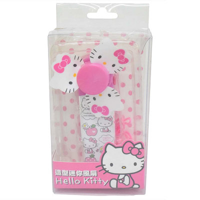 金卡價78 二手 Hello Kitty 造型迷你風扇 3號電池供電 761000000358 02