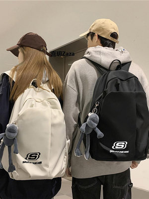 新品Skechers雙肩包男女初高中學生書包運動包戶外旅行電腦背包
