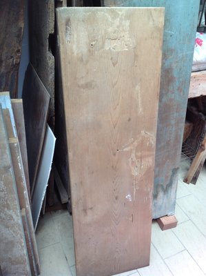 【123木頭人】老檜木板1塊---02