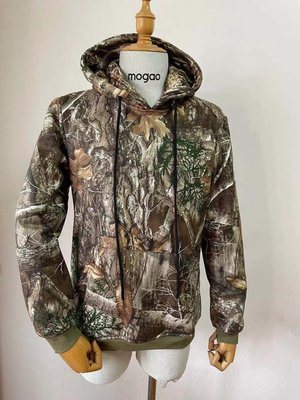 戰術服 狩獵迷彩系列大樹葉迷彩衛衣戶外套頭衫