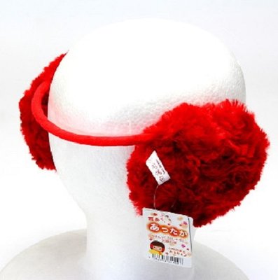 【DJ媽咪玩具日本流行精品 】 日本進口 兒童 毛絨絨 保暖 後戴式 耳罩 護耳 耳罩 3色可選