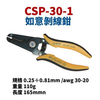 【Suey電子商城】義大利品牌ITALY CSP 30-1 剝線鉗 鉗子 手工具 20~30AWG 0.2~0.8mm