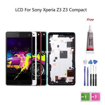 新款推薦 原廠適用於索尼Sony Xperia Z3 Z3 Compact Mini D5803 LCD螢幕總成 玻璃觸控- 可開發票