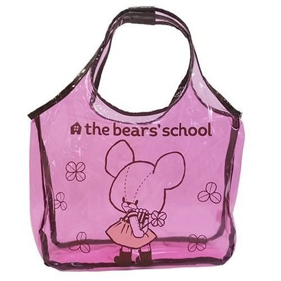 ***日本帶回***the bears school小熊學校JACKIE可愛防水塑膠手提袋❤❤❤