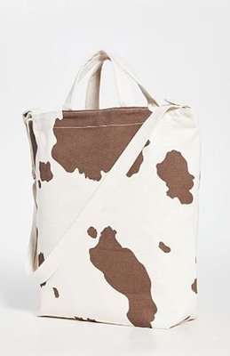 【折扣現貨】美國BAGGU 動物紋 乳牛紋帆布Duck bag托特包 購物袋