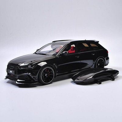 奧迪RS6 ABT改裝武士黑 GT Spirit118 瓦罐旅行仿真樹脂汽車模型