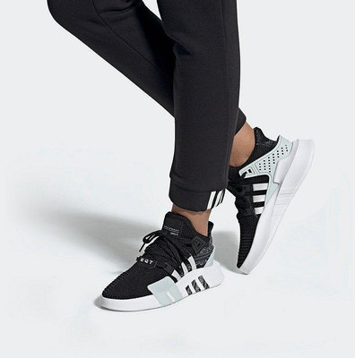 诗琪运动户外Adidas EQT BASK ADV W 經典 運動鞋 針織 黑綠色 慢跑鞋 FV4536 男女鞋 情侶鞋