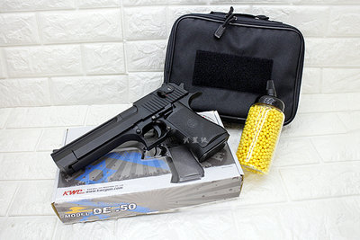 台南 武星級 KWC 沙漠之鷹 空氣槍 + 奶瓶 + 手槍袋 ( KA51 BB槍BB彈夜鷹手槍玩具槍短槍