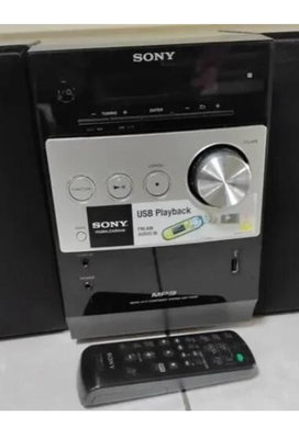 湛黑美型 音質佳 SONY CMT-FX200組合音響 CD故障 USB正常 當零件機 大臥