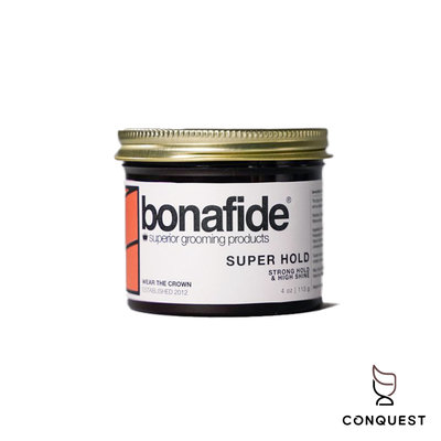 【 CONQUEST 】Bona Fide Super Hold Pomade 強力定型款水洗式髮油 柑橘香味