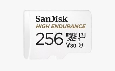 SanDisk 高耐寫 行車記錄器 監視器 記憶卡 256G 256G Micro SD HIgh Endurance