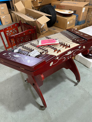 【二手】樂海紅木專業揚琴樂器622L-A荷塘月色型，精選款，剛剛到我16894【元明清古玩】