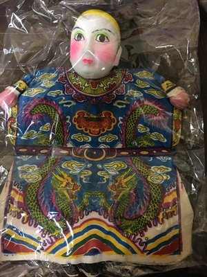 【老(玩)具總動員】早期老布袋戲「史豔文」稀少品-台灣第一代塑膠製布袋戲偶