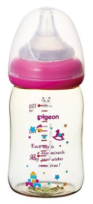 ✪胖達屋日貨✪日本 阿卡將 貝親 Pigeon 母乳實感 2016新款 PPSU奶瓶 160ml 桃紅玩具款