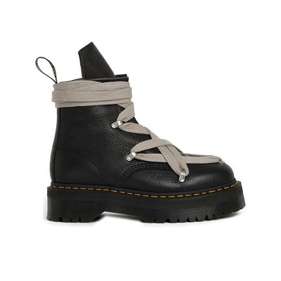 [全新真品代購] Rick Owens X Dr. Martens 鞋帶設計 黑色皮革 靴子 (RO) 馬汀