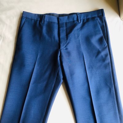 [品味人生2]保證全新正品 PRADA 深藍色 西裝褲 工作褲 size 52 義大利製