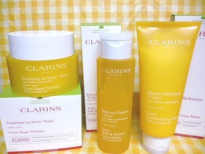 CLARINS 克蘭詩 芳香調和沐浴精 200ml + 芳香調和身體去角質霜 250g + 芳香調和身體乳 200ml