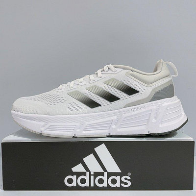 adidas QUESTAR 男生 白色 舒適 透氣 輕量 緩震 運動 慢跑鞋 GZ0630