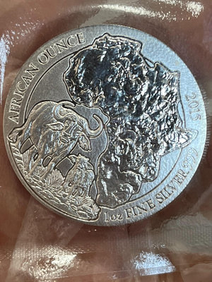 盧旺達2015野生動物水牛銀幣1盎司91765