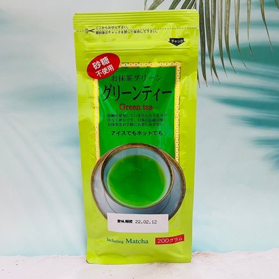 日本 梅之園 無糖抹茶粉 200g 砂糖不添加