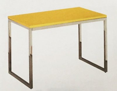 大台南冠均家具批發---全新 105cm 黃色 餐桌 方桌 用餐桌 簡餐桌 咖啡簡餐桌 洽談桌 *餐椅 BB769-16