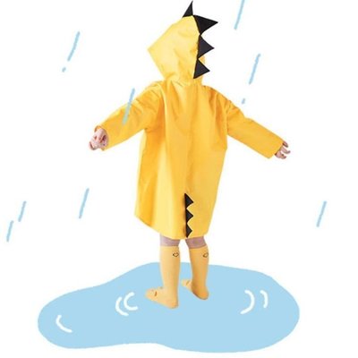 熱賣中 小恐龍雨衣兒童雨衣幼兒園寶寶男女童學生防水卡通雨披小孩1-3歲