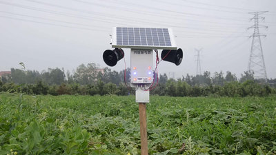 【米顏】 大功率語音超聲波驅鳥器太陽能智能菜園果園魚塘驅鳥神器機場神器 驅鳥器