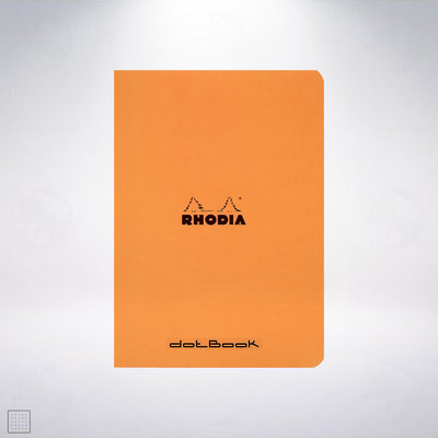 法國 RHODIA Side-Stapled dotBook A5 釘裝點格筆記本: 橘色/Orange