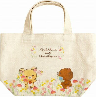 【秘密閣樓】日本San-x 拉拉熊手提袋 購物袋 便當袋 環保袋 花園系列 日本代購