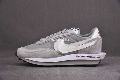 Sacai x Nike LDWaffle“Light Smoke Grey”藤原浩解構煙灰慢跑 DH2684-001男