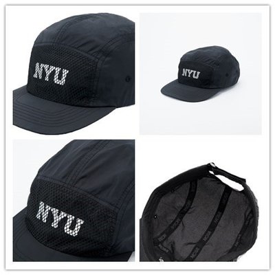 5號倉庫NCAA 帽子 NYU 超輕量五分割帽 透氣 舒適 可調 黑色7325186220 台灣公司貨 現貨 原價780