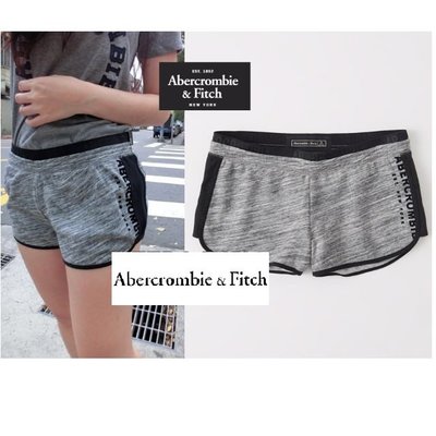 §上鉌嚴選 A&F Abercrombie&Fitch Active Fleece Shorts 運動短棉褲-灰色