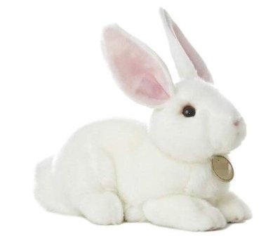 7858A 歐洲進口 限量品 可愛兔子娃娃動物超萌小白兔小兔兔抱枕絨毛玩偶毛絨娃娃擺設玩具送禮禮物