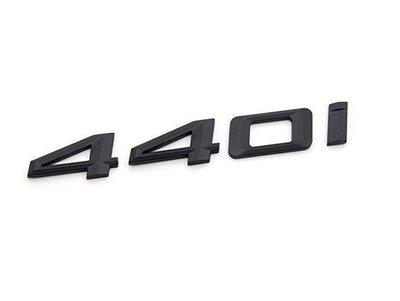現貨熱銷-易車汽配 BMW 4系列 F32 F33 F36 440I 440i 後車箱改裝消光黑字貼字標 同原廠款式