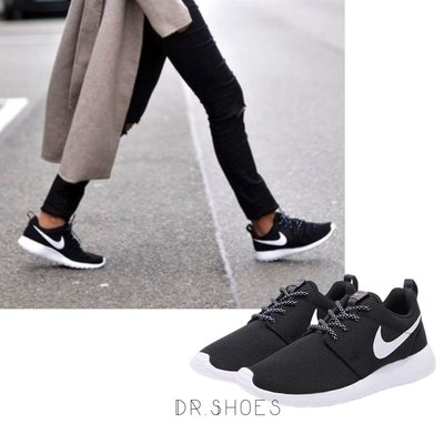 【Dr.Shoes】 免運 Nike Roshe One Run 黑 白 基本款 百搭 女鞋 844994-002