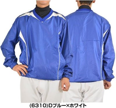 棒球世界全新SSK日本進口長袖風衣特價不到5折BWP1413寶藍色