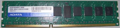 威剛8GB伺服器記憶體DDR3-1600 REG-DIMM 8G ECC AD3R1600W8G11-BMIE 2RX8