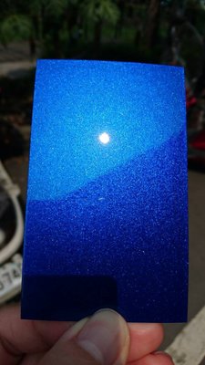 日本ROCK原裝汽車烤漆 補漆 DIY 自板色卡 魔幻藍珍珠 100g（另售金油亮光漆補土變色龍螢光漆糖果漆金蔥）