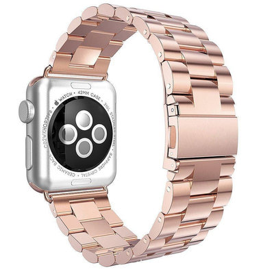 【熱賣下殺價】Apple Watch不銹鋼錶帶42mm 38mm 1/2/3/金屬手鍊適用於iWatch系列4 5 44
