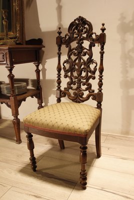 -S O L D-法國橡木雕刻餐椅/古董椅 歐洲古董老件(01_A-24)【小學樘_歐洲老家具】